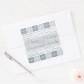 Prettige feestdagen sticker Meertalig (Envelop)