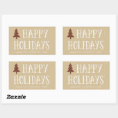 Prettige feestdagen Sticker Neutraal (Vel)