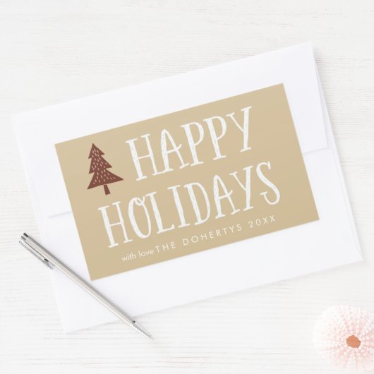 Prettige feestdagen Sticker Neutraal (Envelop)