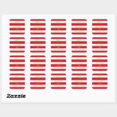 Prettige feestdagen Sticker (rood en wit) (Vel)