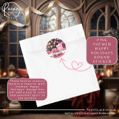 Prettige feestdagen Sticker Roze Thema