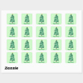 Prettige feestdagen Sticker Schilderen Kerstboom (Vel)