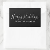 prettige feestdagen Sticker Script op maat (Tas)