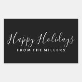 prettige feestdagen Sticker Script op maat (Voorkant)