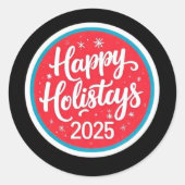 prettige feestdagen stickers 2025 (Voorkant)