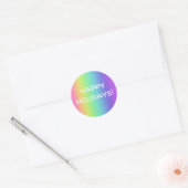 prettige feestdagen Stickers voor regenbooggradiën (Envelop)