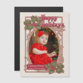 Prettige feestdagen Stijl Verticale Foto (Voorkant / Achterkant)