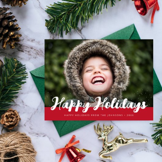 prettige feestdagen stijlvol wenskaart van scriptf briefkaart