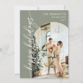 Prettige feestdagen Stijlvolle Boho Feestdagenkaart (Voorkant)