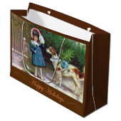 prettige feestdagen stijlvolle  cadeautas (Voorkant Gekanteld)