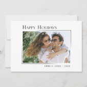 Prettige feestdagen Stijlvolle moderne minimalisti Feestdagenkaart (Voorkant)