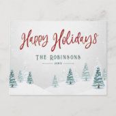 Prettige feestdagen Stijlvolle rustieke land winte (Voorkant)