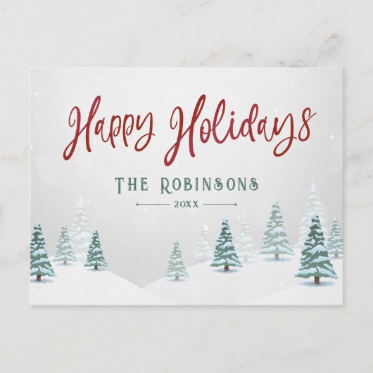 Prettige feestdagen Stijlvolle rustieke land winte (Voorkant)