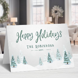 Prettige feestdagen Stijlvolle rustieke land winte