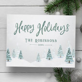 Prettige feestdagen Stijlvolle rustieke land winte