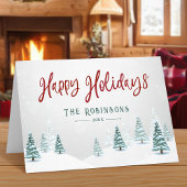 Prettige feestdagen Stijlvolle rustieke land winte