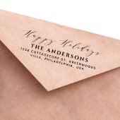 Prettige feestdagen Stijlvolle scriptkalligrafie Zelfinktende Stempel