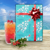 Prettige feestdagen Strand Cadeaupapier