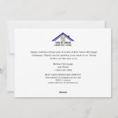 Prettige feestdagen Strand Waterverf Business Feestdagenkaart (Achterkant)