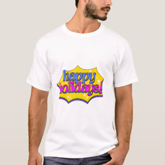 Prettige feestdagen Stripboekstijl T-shirt