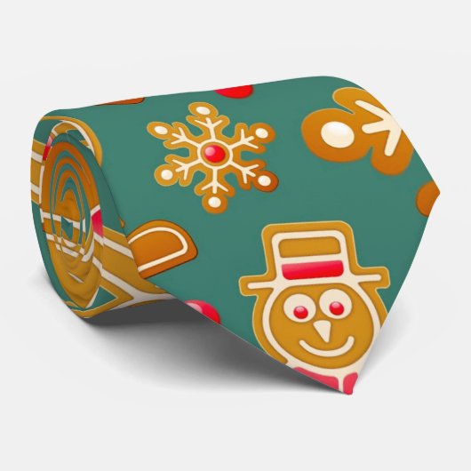 prettige feestdagen stropdas (Opgerold)