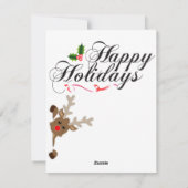 prettige feestdagen Sushi- en Sunday Holiday-kaart Feestdagenkaart (Achterkant)