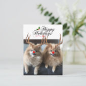 prettige feestdagen Sushi- en Sunday Holiday-kaart Feestdagenkaart (Staand voorkant)