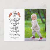 prettige feestdagen Sweater Weer Mijn favoriete fo Briefkaart (Voorkant)