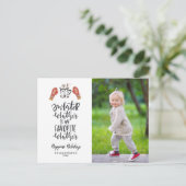 prettige feestdagen Sweater Weer Mijn favoriete fo Briefkaart (Staand voorkant)