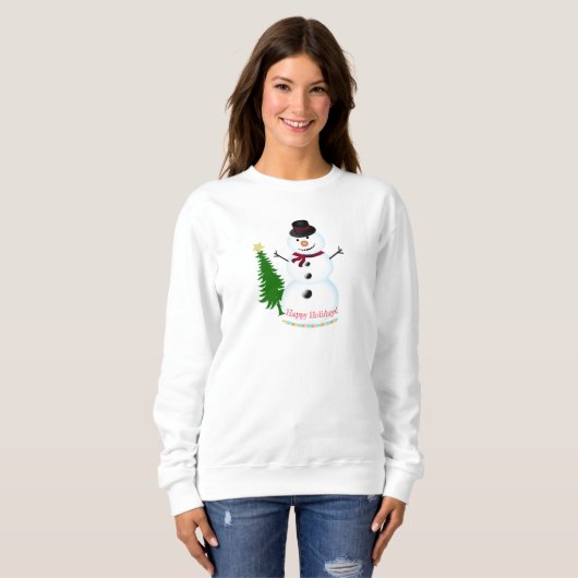 prettige feestdagen Sweatshirt (Voorkant volledig)