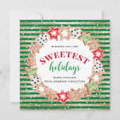 prettige feestdagen Sweet behandelt Business Holid Feestdagenkaart (Voorkant)