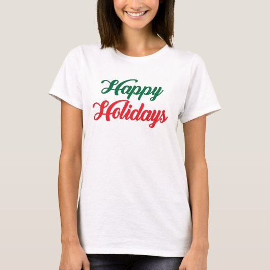 prettige feestdagen t-shirt (Voorkant)