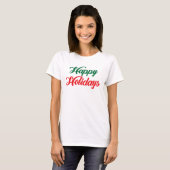 prettige feestdagen t-shirt (Voorkant volledig)
