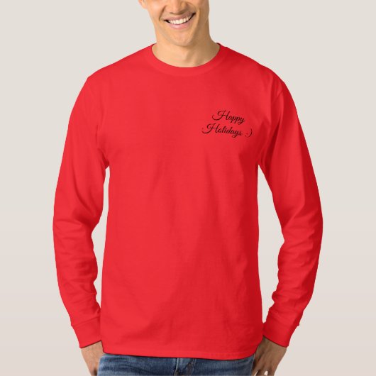 prettige feestdagen! t-shirt (Voorkant)