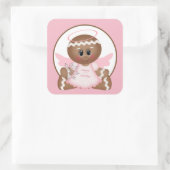 prettige feestdagen tandbrood Angel sticker (Tas)