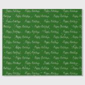 prettige feestdagen tekst en sneeuwvlokken cadeaupapier (Vlak)