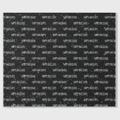 prettige feestdagen tekst met sneeuwvlokken cadeaupapier (Vlak)