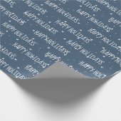 prettige feestdagen tekst over sterren cadeaupapier (Hoek)