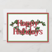 prettige feestdagen tekstontwerp feestdagenkaart (Voorkant)