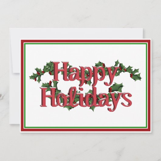 prettige feestdagen tekstontwerp feestdagenkaart (Voorkant)