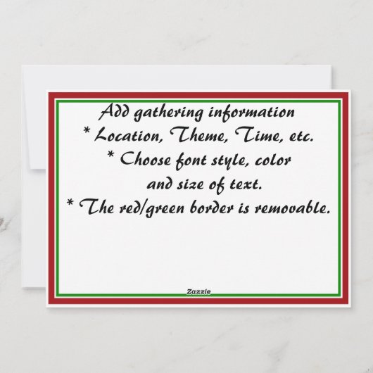 prettige feestdagen tekstontwerp feestdagenkaart (Achterkant)