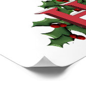 prettige feestdagen tekstontwerp poster (Hoek)