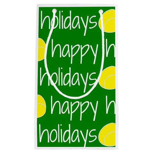 prettige feestdagen Tennis Thed Gift Bag Klein Cadeauzakje