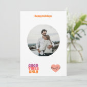 Prettige feestdagen Test Save The Date (Staand voorkant)