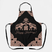 Prettige feestdagen Thailand Elephant Schort (Voorkant)