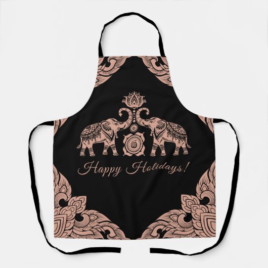 Prettige feestdagen Thailand Elephant Schort (Voorkant)