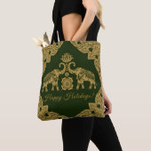 Prettige feestdagen Thailand Elephant Tote Bag (Dichtbij)