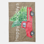  Prettige feestdagen Theedoek (Verticaal)