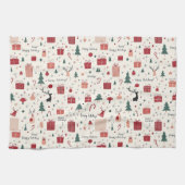 prettige feestdagen theedoek (Horizontaal)