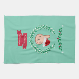 prettige feestdagen! theedoek